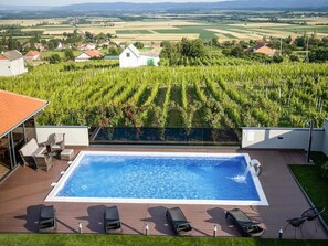 Villa (Four Bedroom Villa with Swimming Pool) | Pool | Outdoor pool, pool umbrellas, sun loungers - Villa King's Hill (Velika)