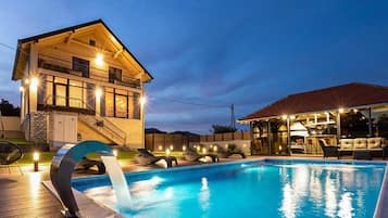 Villa (Four Bedroom Villa with Swimming Pool) | Pool | Outdoor pool, pool umbrellas, sun loungers
