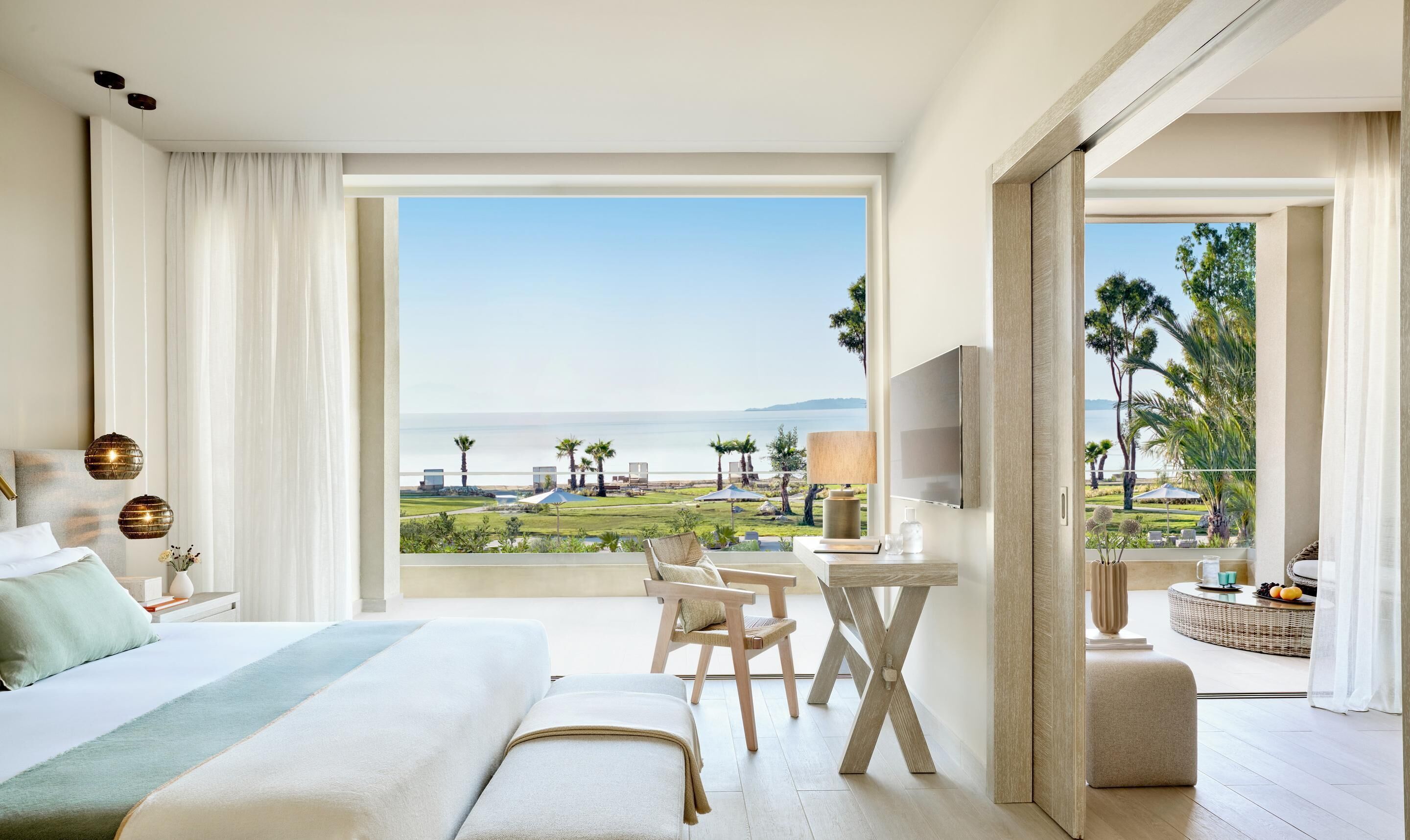 Suite, 1 Bedroom, Pool View | Minibar, desk, soundproofing, free WiFi