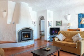 Fernseher, Kamin