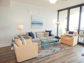Condo, 2 Bedrooms | Living room | TV - 511 Holiday Isle 511 by ACP (Dauphin Island)