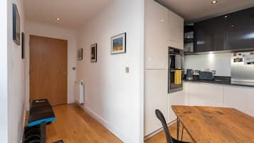 Basic Apartment, 1 King Bed with Sofa bed | Private kitchen | Fridge, microwave, oven, stovetop