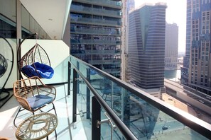 Standard Apartment | Terrace/patio - Studio Apartment in Merano Business Bay (Dubai)