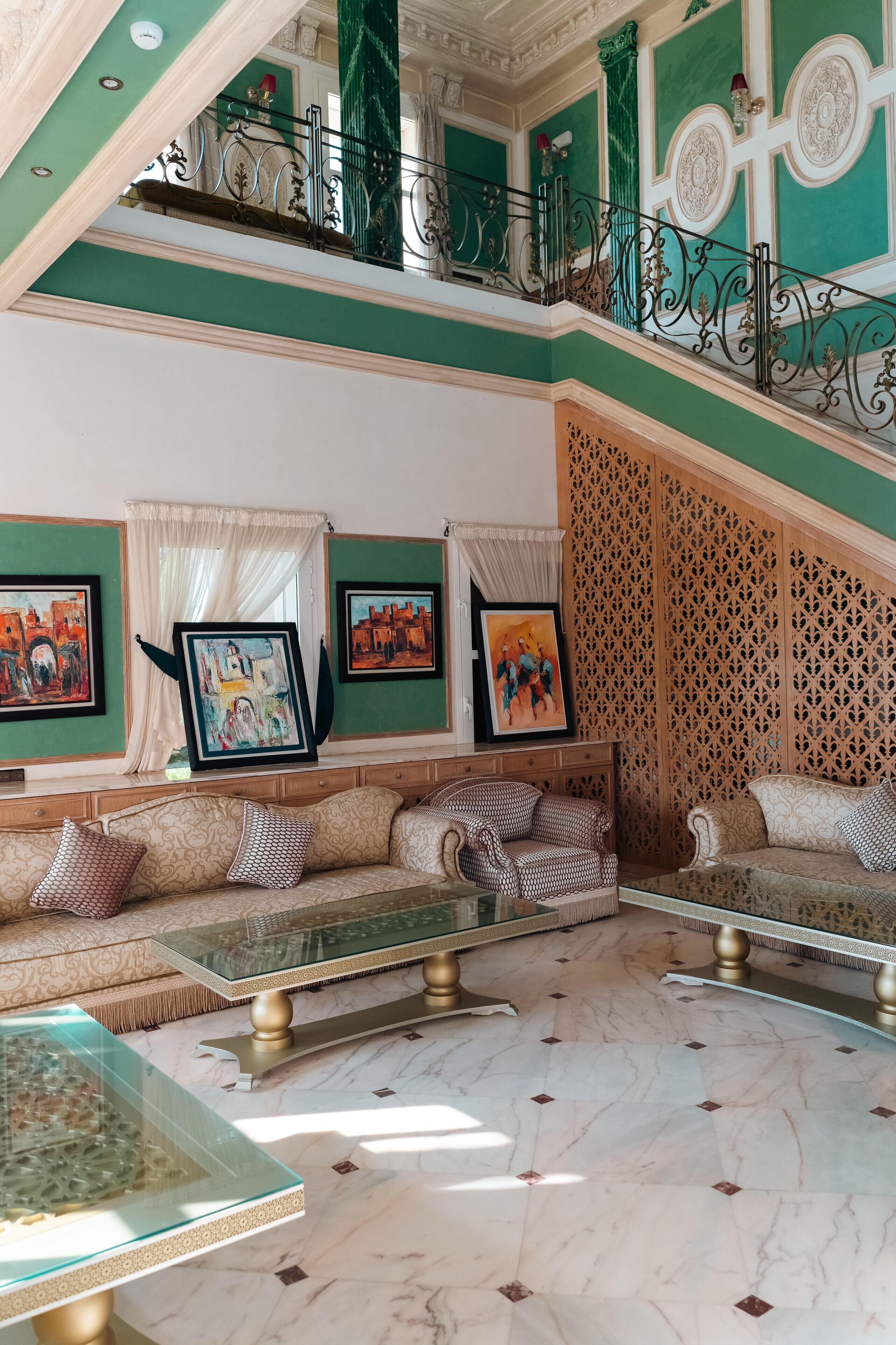 Sittområde i lobbyn