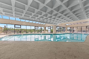 Indoor pool - Nicely decorated & well maintained oceanfront condo +Free Attraction Tickets! (North Myrtle Beach)