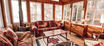 Camp Chicory · 4-Season Porch + Hot Cocoa Bar