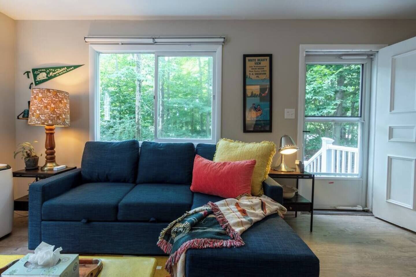 Smart TV, fireplace, smart speakers, offices