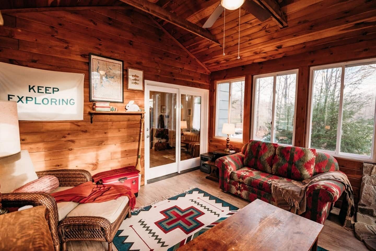 Smart TV, fireplace, smart speakers, offices