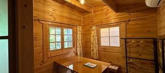 海岸そばの貸切2DKのコテージ古民家C(ルーム扇:こだわりの檜風呂付) / 沼津市 静岡県