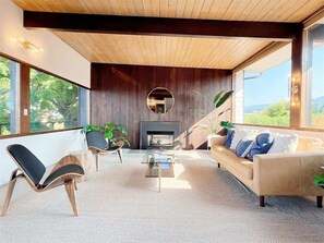 TV, fireplace, offices