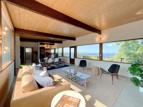 TV, fireplace, offices