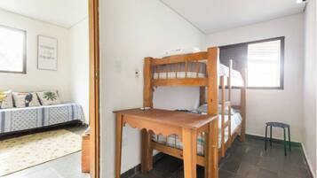 2 bedrooms, iron/ironing board, travel crib, free WiFi