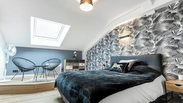 4 soverom, strykejern/-brett, wi-fi (inkludert) og sengetøy