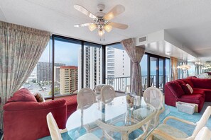 Interior - Beachfront condo with ocean views, pool, tennis, gym, game room, AC, & WiFi (Ocean City)