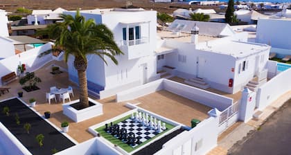 Two bedroom apartments with double beds.