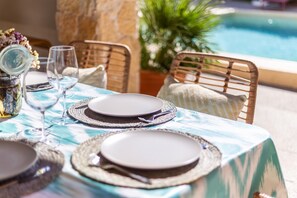 Dining - Vacation Home 'Villa Santa Lucia' with Private Pool, Terraces and Wi-Fi (Calvia)
