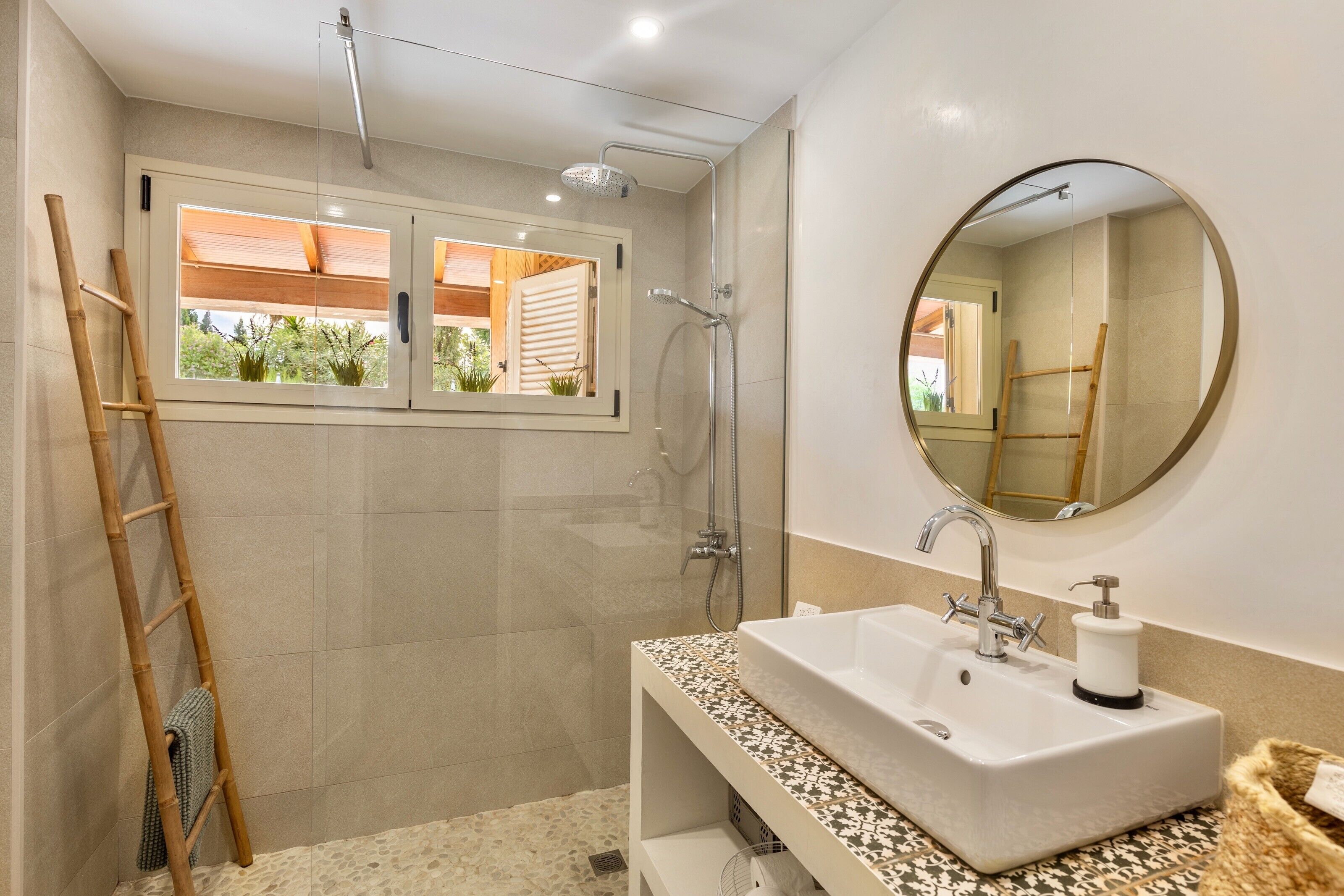 Shower, hair dryer