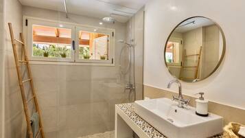 Shower, hair dryer