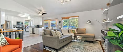 Smart-tv och eldstad