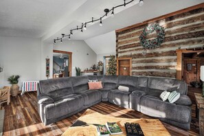 TV, fireplace, table football, offices