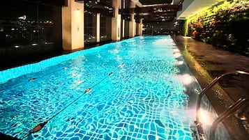 Indoor pool, a heated pool