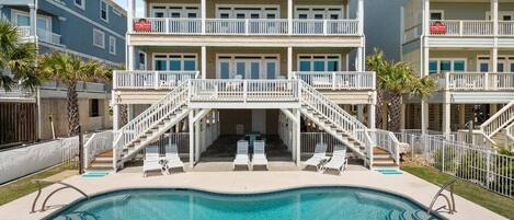 Et oppvarmet basseng