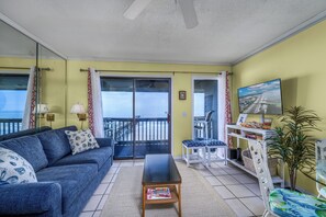 TV - Oceanfront 1BR • Top-Floor Balcony Views • Cherry Grove • Sea Cabin 304-A (North Myrtle Beach)