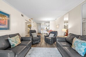 TV, DVD player - Ocean View 2BR • First-Floor • Cherry Grove • Sea Cabin 125-B (North Myrtle Beach)