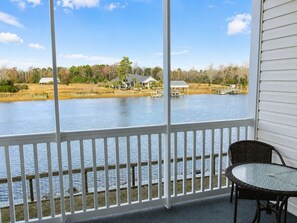 Outdoor dining - Waterway View 2BR • First-Floor Balcony • Pools • Dock Access • Carolina Keyes 1203 (North Myrtle Beach)