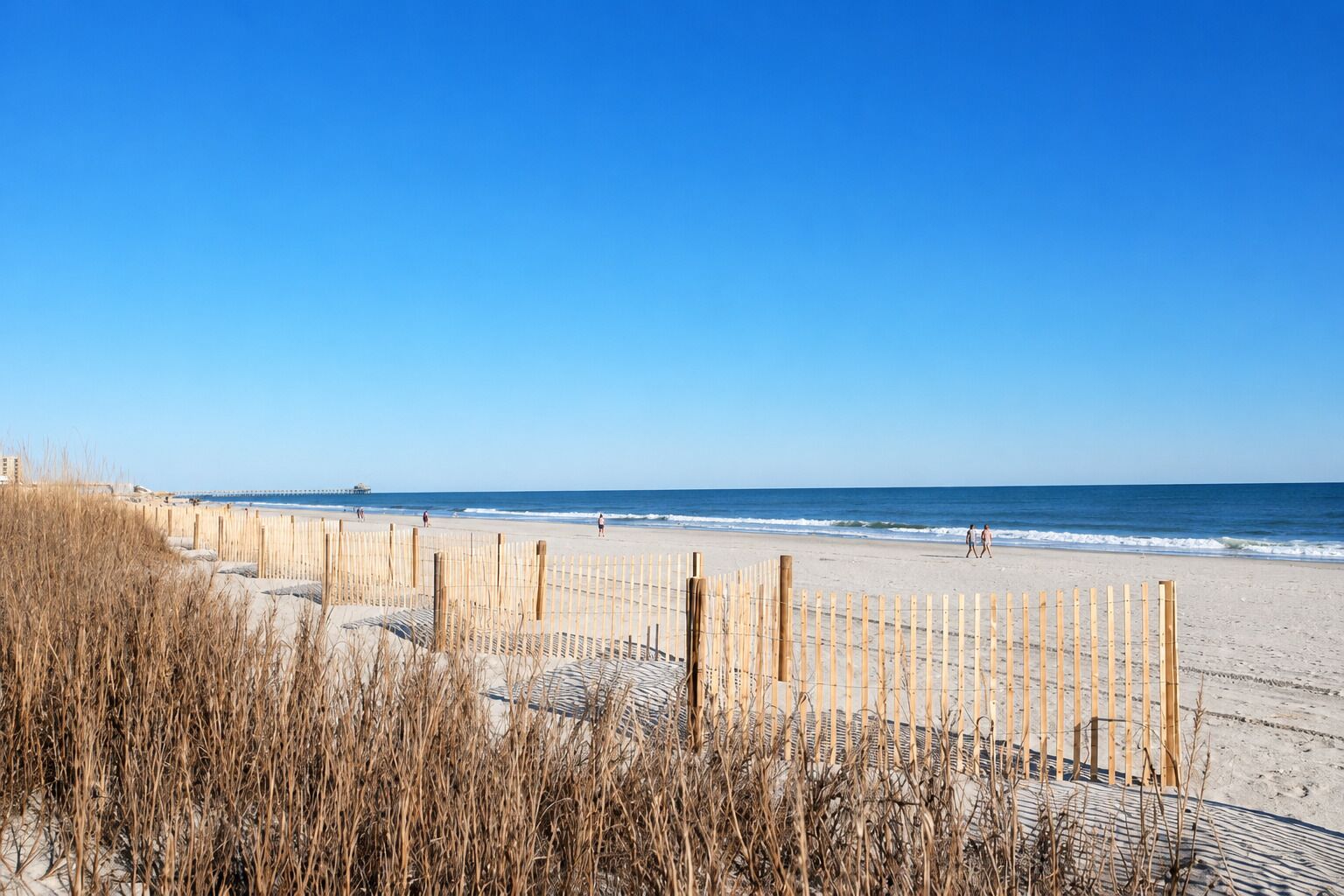 On the beach