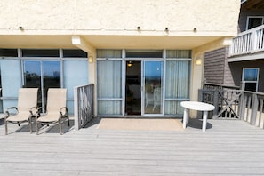 Terrace/patio - Oceanfront Ground Floor • Walk to Shops • Steps to Sand • Grand Strand I 1 (North Myrtle Beach)