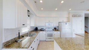 Fridge, microwave, dishwasher, dining tables - Ocean Drive Oceanfront 6BR • All En-Suite • Private Pool • Sleeps 20 • Ibis (North Myrtle Beach)
