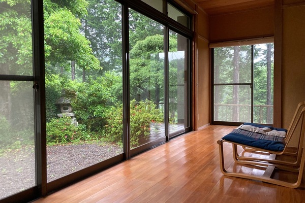 There is a wide inner verandah space.