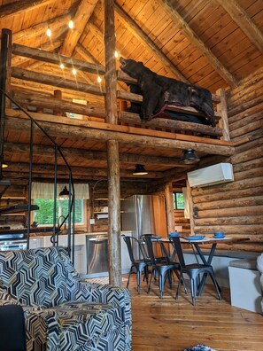 Interior - Rustic Retreat Log Cabin Nestled Among 65 Acres (Bear Lake)