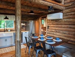 Dining - Rustic Retreat Log Cabin Nestled Among 65 Acres (Bear Lake)