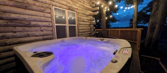 Rustic Retreat Log Cabin Nestled Among 65 Acres