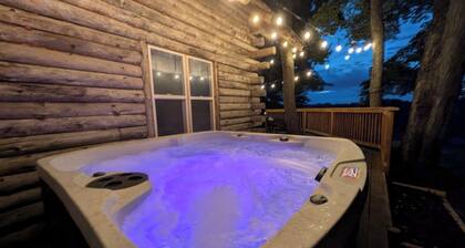 Rustic Retreat Log Cabin Nestled Among 65 Acres