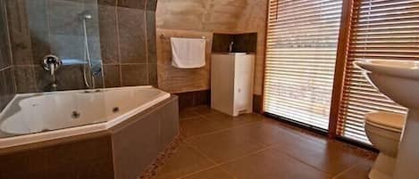 Duschwanne, Whirlpool, Haartrockner, Handtücher