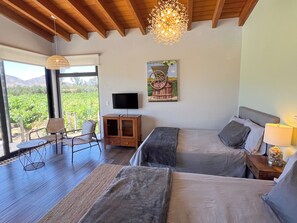 Deluxe Double Room, Vineyard View | In-room safe, iron/ironing board, free WiFi, bed sheets