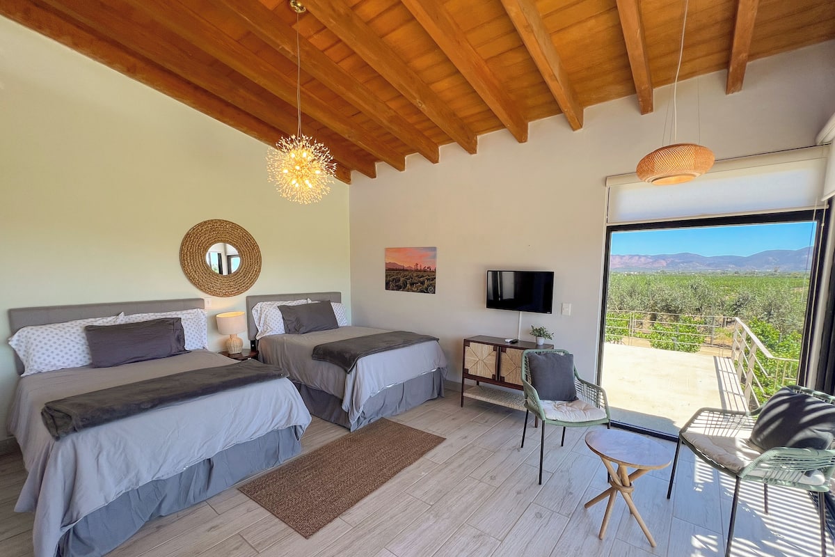 Double Room, Vineyard View | In-room safe, iron/ironing board, free WiFi, bed sheets