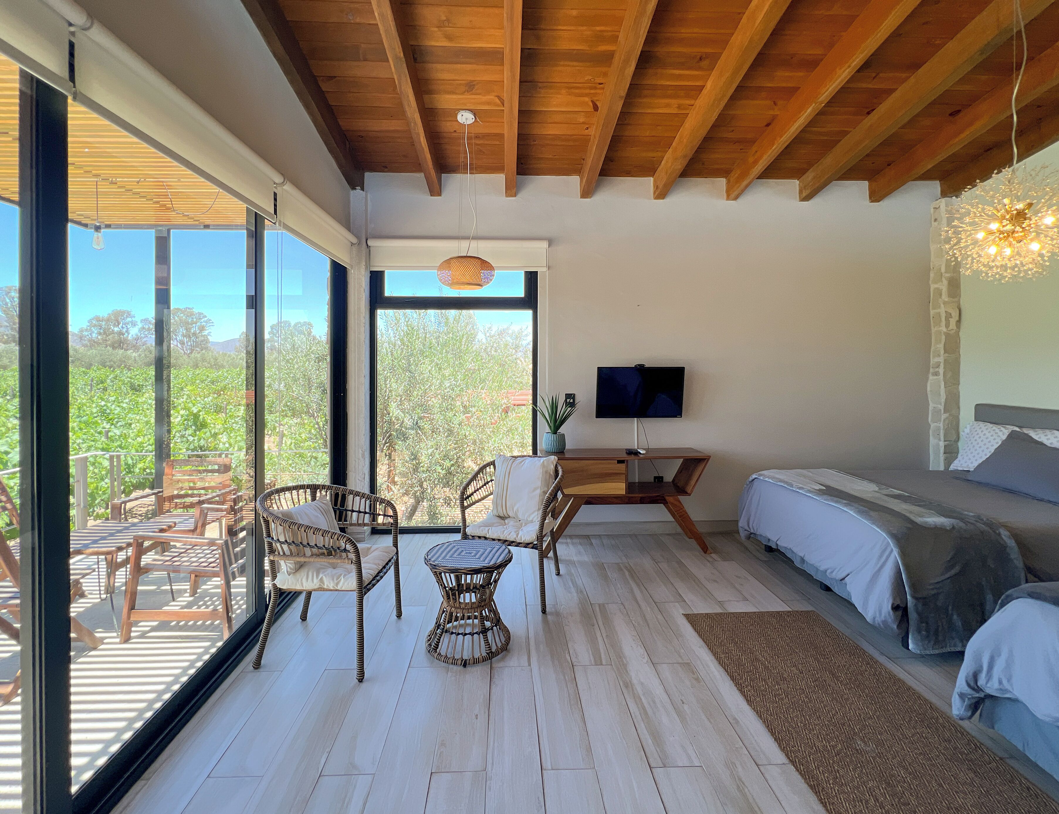 Family Double Room, Vineyard View | In-room safe, iron/ironing board, free WiFi, bed sheets