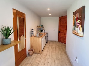 Superior Double Room, Vineyard View | Private kitchen | Mini-fridge, coffee/tea maker, cookware/dishes/utensils, paper towels