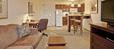TV, DVD player, offices