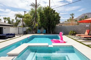 Outdoor pool - Experience Modern Luxury at Desert Hideaway (Palm Springs)