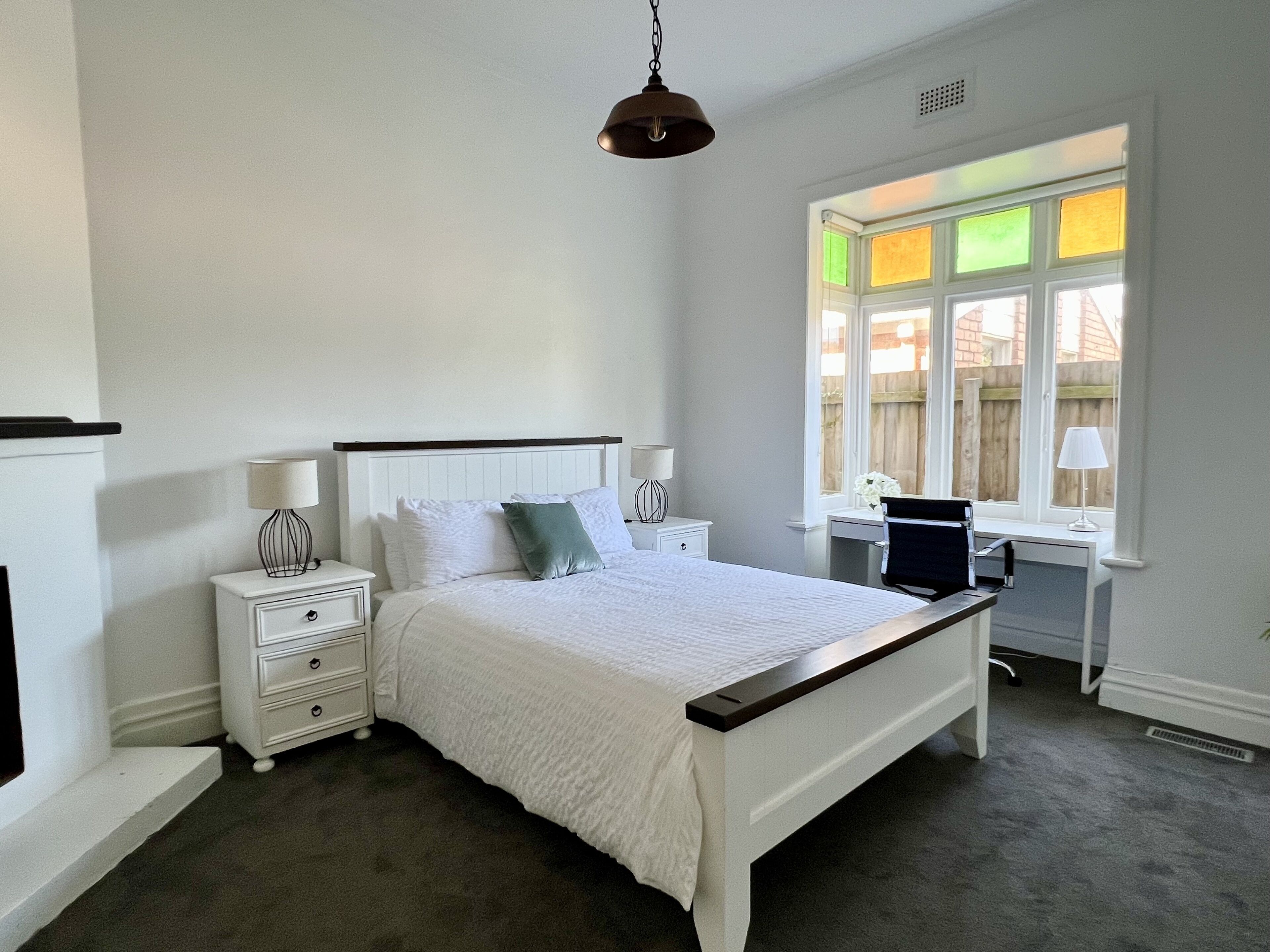 2 bedrooms, desk, iron/ironing board, travel cot