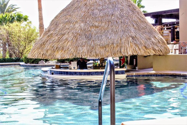 A heated pool