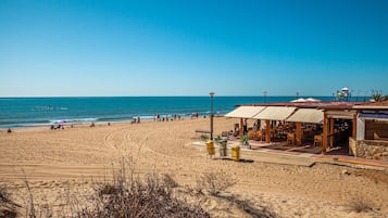 Vlak bij het strand