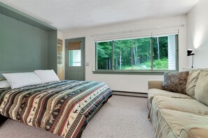 1 slaapkamer, een strijkplank/strijkijzer, wifi, beddengoed