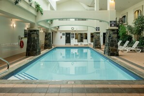 Indoor pool - King Suite with Jetted Tub + Gas Fireplace (Banff)