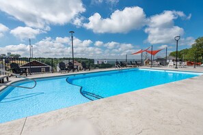 Indoor pool, a heated pool